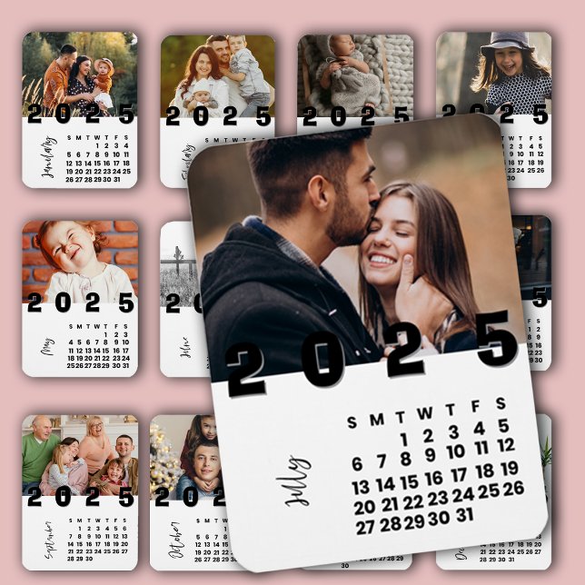 New Year July 2025 Calendar Family Photo Magnet (New Year July 2025 Calendar Family Photo Magnet)