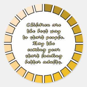 New Year Loading Classic Round Sticker