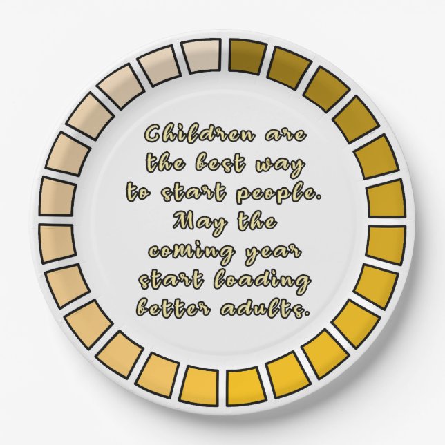 New Year Loading Paper Plate (Front)