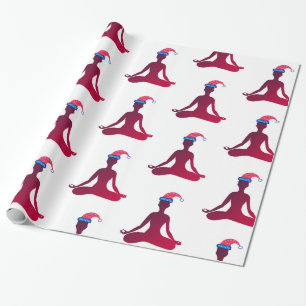 New Year Mediation Glossy Wrapping Paper