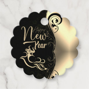 New Year Memo Tags with Bull