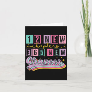 New Year Motivational Quote 12 New Chapters 365 Ne Card