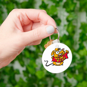 New Year Mouse Key Ring