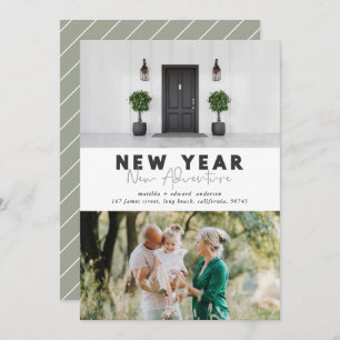 New year new adventure multi photo holiday card