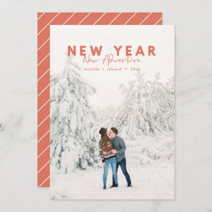 New year new adventure photo holiday card