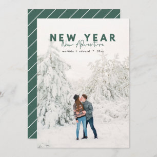 New year new adventure photo holiday card