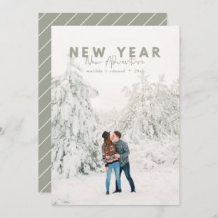 New year new adventure photo holiday card