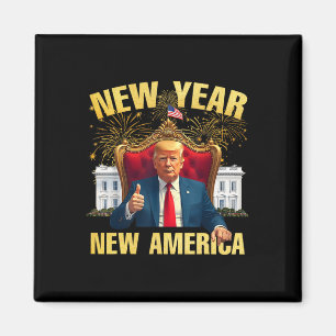 New Year New America Happy New Year Party 2025 Tru Magnet