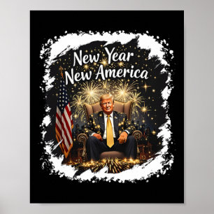 New Year New America Happy New Year Party 2025 Tru Poster