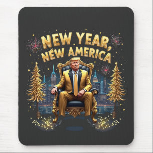 New Year New America Proud Maga Trump Inauguration Mouse Pad