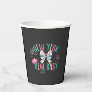 New Year New Baby Pregnancy Mum To Be  Paper Cups