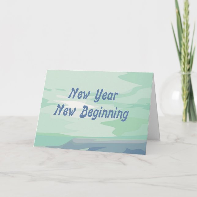 New Year New Beginning Card (Front)