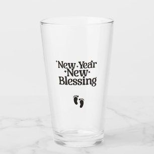 New Year New Blessings New Year Pregnant Mum Glass