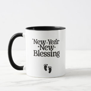 New Year New Blessings New Year Pregnant Mum Mug