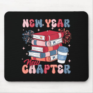 New Year New Chapter Happy New Year 2025 Book Love Mouse Pad