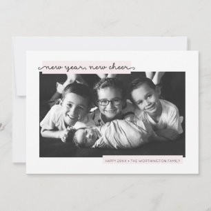 New Year New Cheer baby girl birth announcement