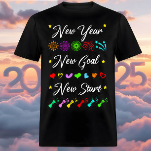 New Year, New Goal, New Start, T-Shirt