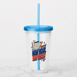 New Year, New Goals Acrylic Tumbler