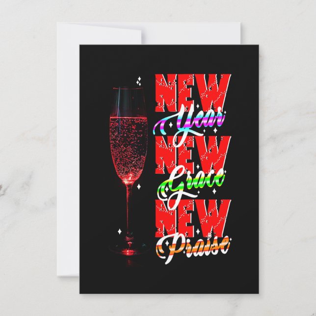 New Year New Grace New Praise Card (Front)