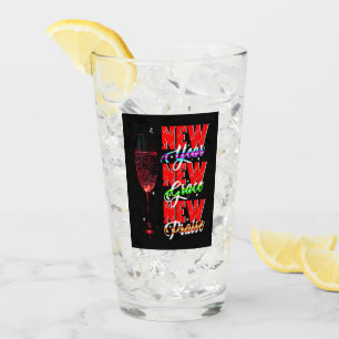 New Year New Grace New Praise Glass