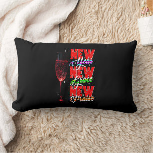 New Year New Grace New Praise Lumbar Cushion