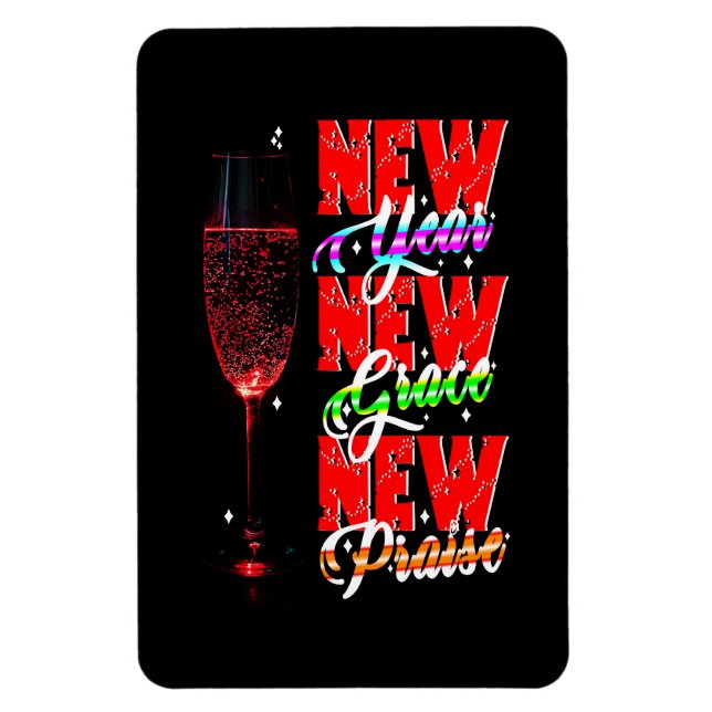 New Year New Grace New Praise Magnet (Vertical)