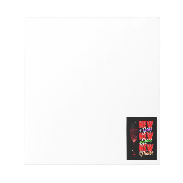 New Year New Grace New Praise Notepad (Front)