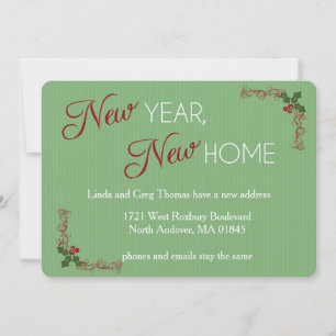 New Year, New Home Christmas Moving Announcement