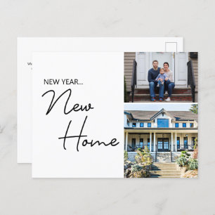 New Year New Home Family Custom House Photos Postcard