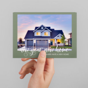 New Year New Home Moving Announcement Photo Script