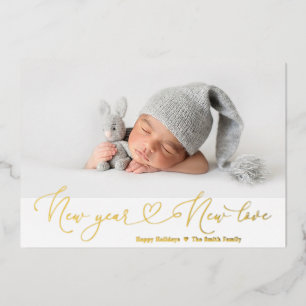 New Year New Love Holiday Foil