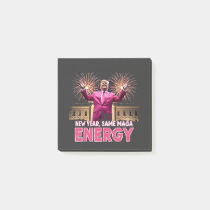 New Year New MAGA Energy Trump Inauguration Post-it Notes