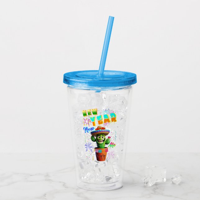 New Year New Me Acrylic Tumbler (Back Ice)