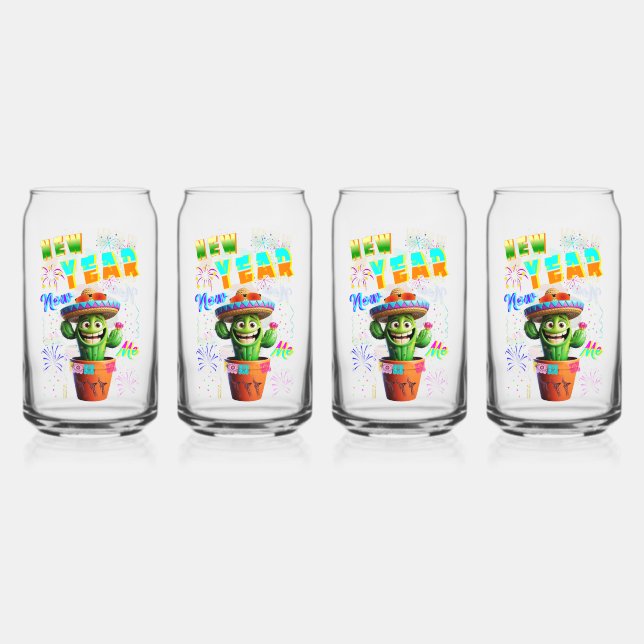 New Year New Me Can Glass (Front)