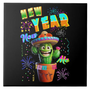 New Year New Me Ceramic Tile