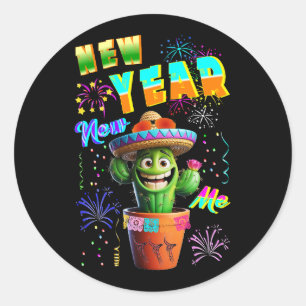 New Year New Me Classic Round Sticker