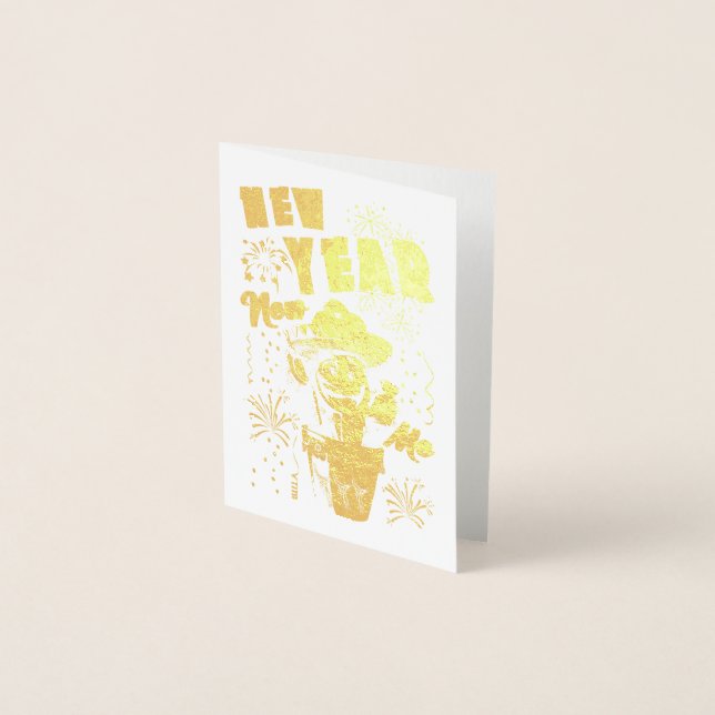 New Year New Me Foil Card (Front)