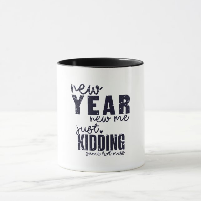 NEW YEAR NEW ME funny  Mug (Center)