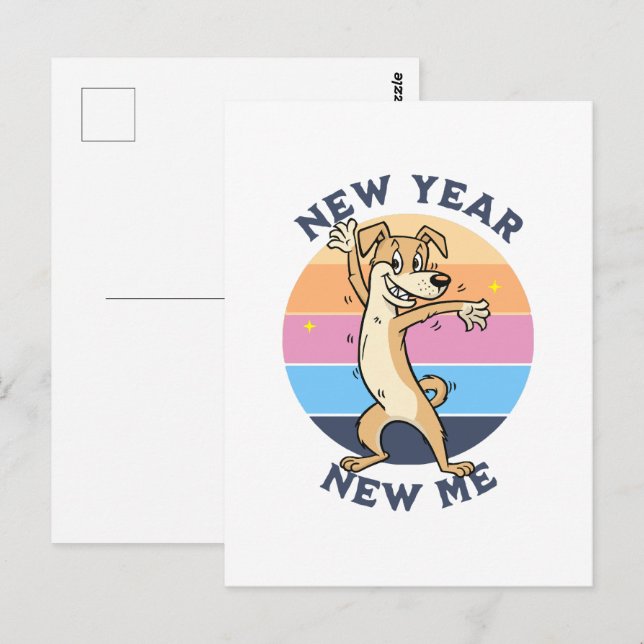 New Year New Me Postcard (Front/Back)