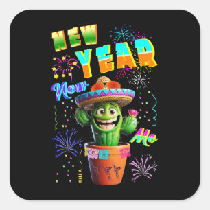 New Year New Me Square Sticker