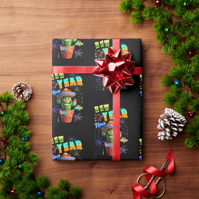 New Year New Me Wrapping Paper (Holiday Gift)