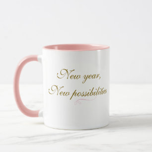 New year,  New possibilities Trendy Coffee Mug