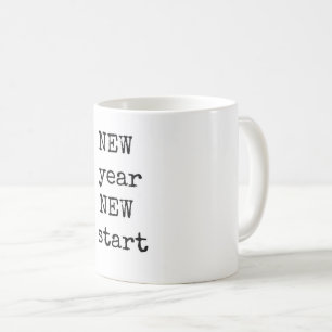 New Year, New Start, Coffee Mug
