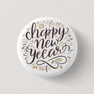 NEW YEAR New START , Happy New Years 3 Cm Round Badge
