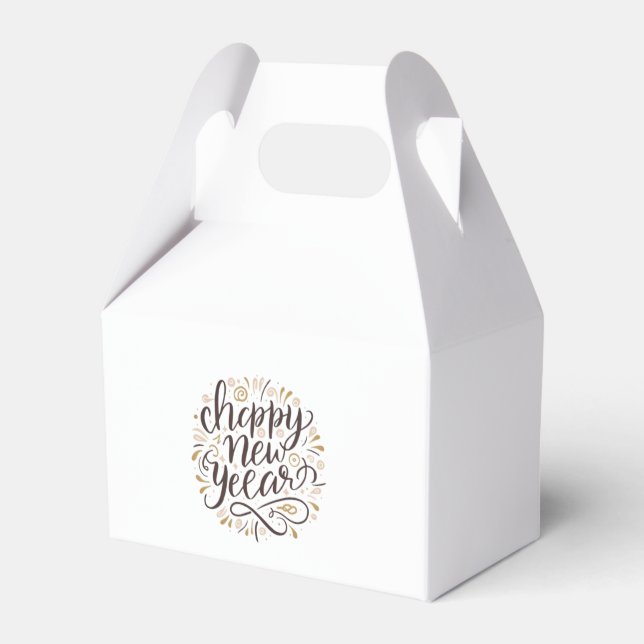 NEW YEAR New START , Happy New Years Favour Box (Front Side)