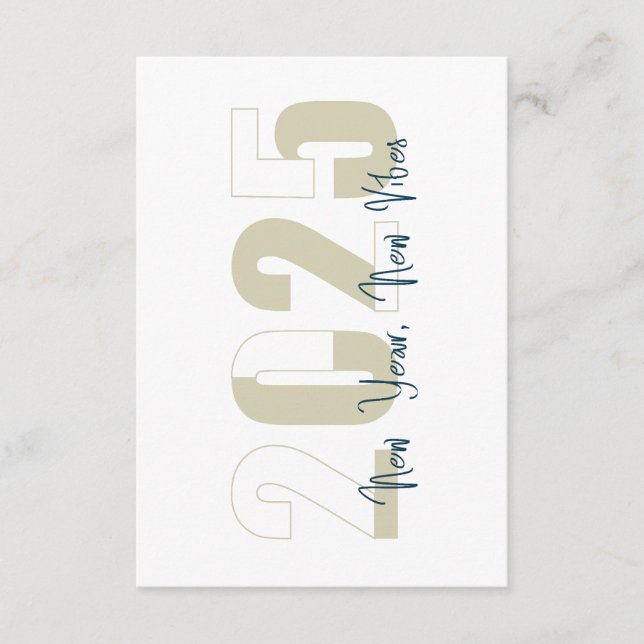 New Year, New Vibe Enclosure Card (Front)