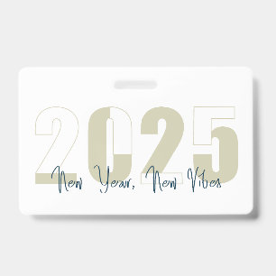 New Year, New Vibe ID Badge