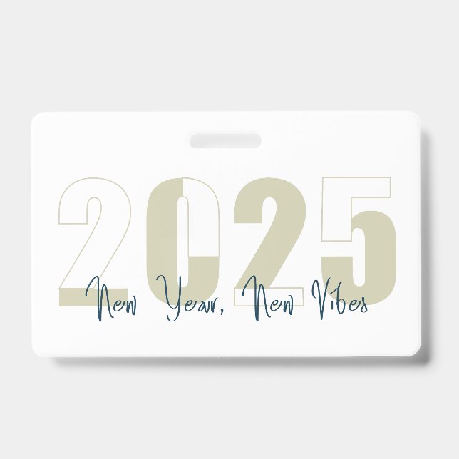 New Year, New Vibe ID Badge (Front)