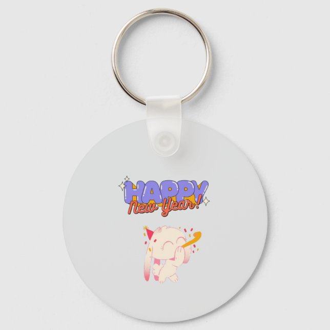 "New Year, New Vibes" Key Ring (Front)