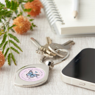 New Year New You - Fly Hi Butterfly - New Year Key Ring